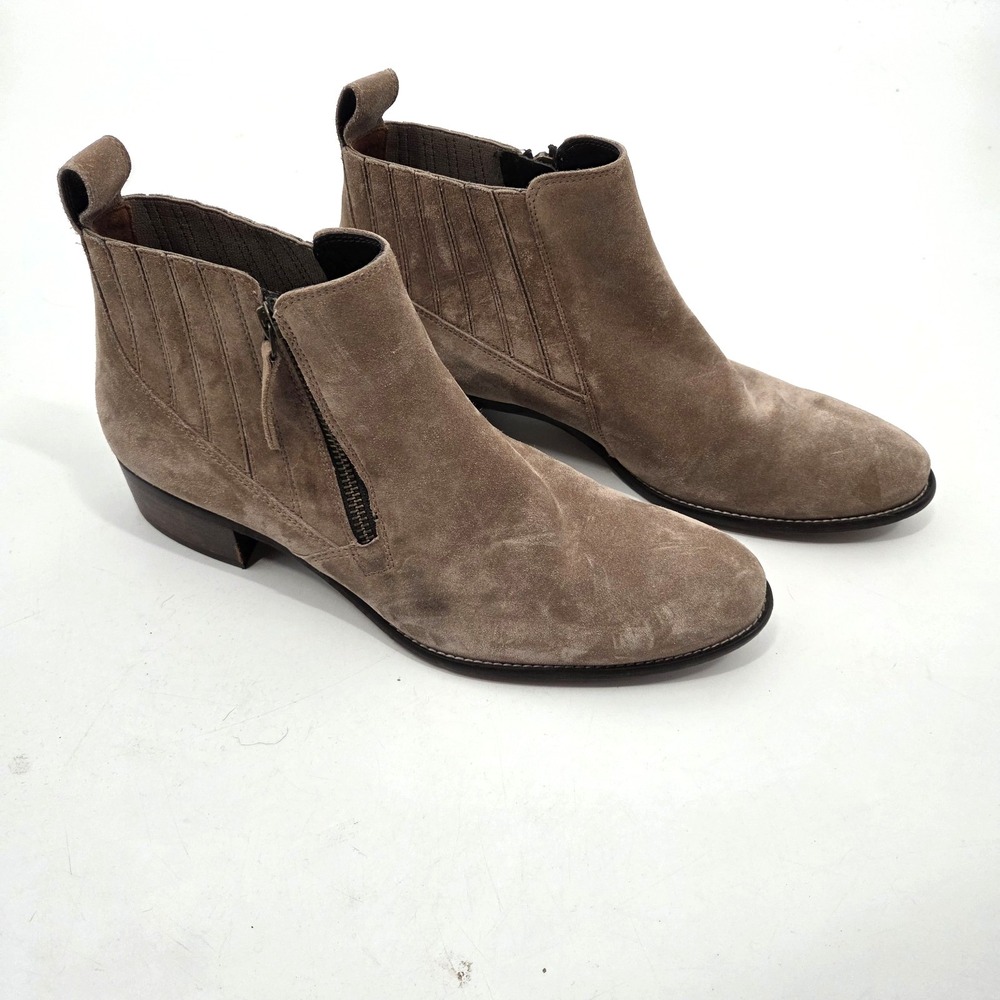 Paul Green Austria Womens Jillian  Antelope Taupe Suede Bootie 7.5 UK 10 US